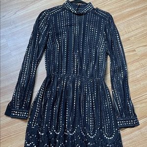 Michael Kors Black and Silver Dress